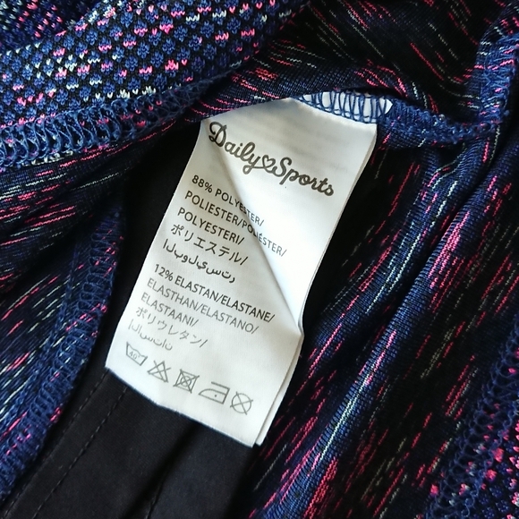 DAILY SPORTS BORN IN SWEDEN Navy Purple Zippered Tennis Skort XS - Picture 8 of 12